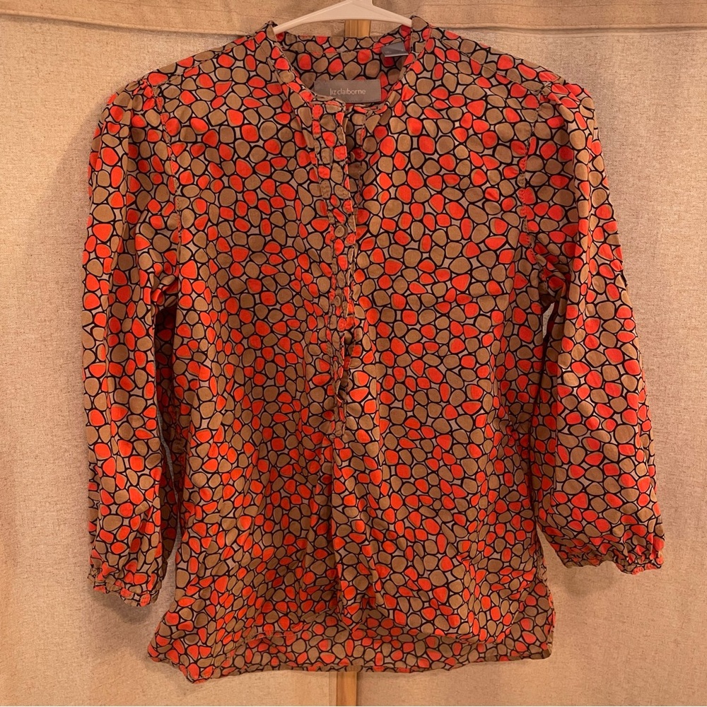 Liz Claiborne Women’s Long Sleeve Button Up Blouse